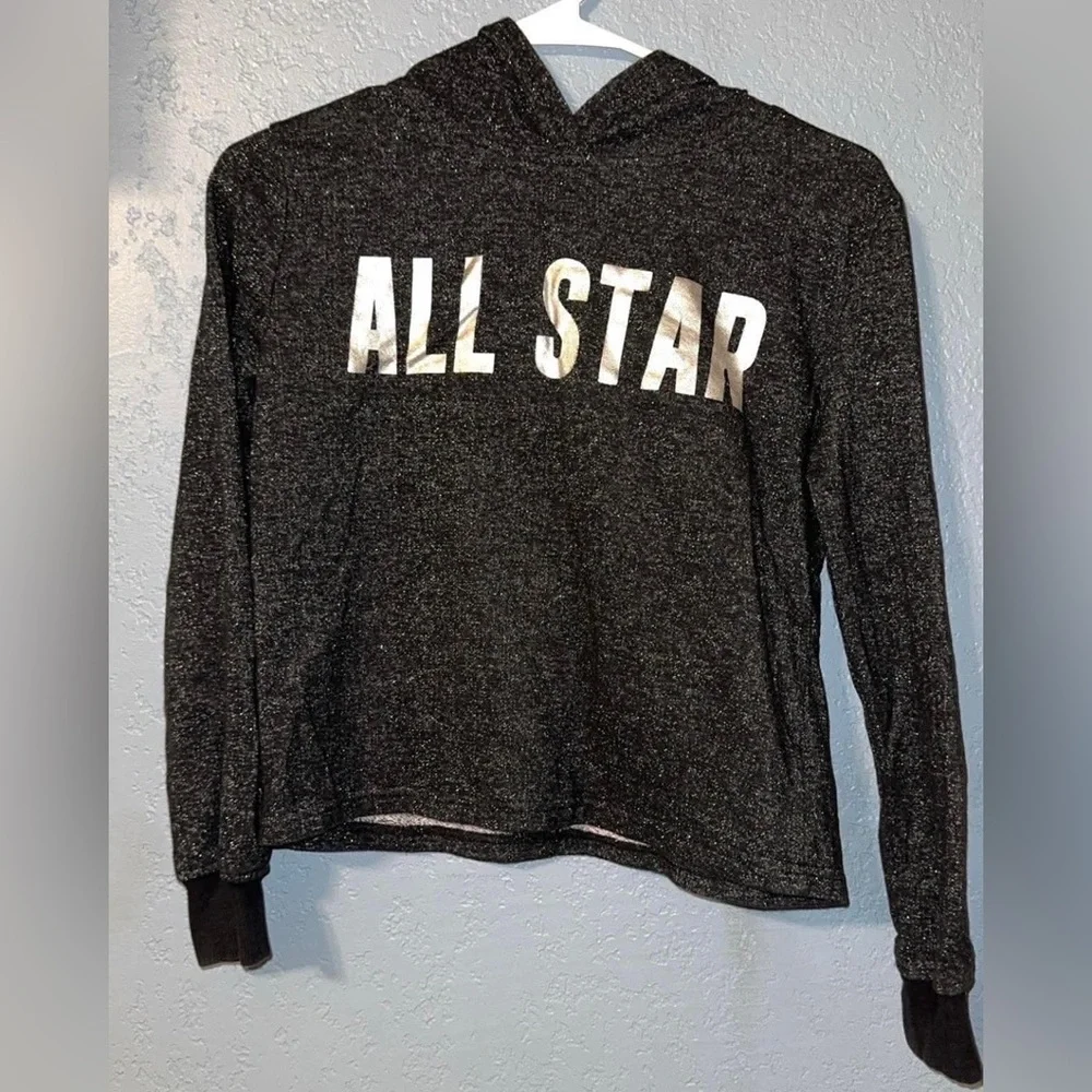 Converse Black Sparkle Crewneck Sweatshirt